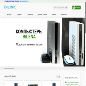 Скриншот главной страницы сайта bilink.ru
