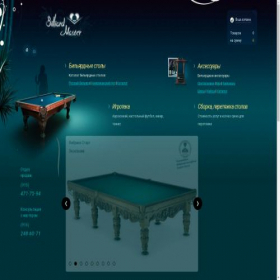Скриншот главной страницы сайта billiardmasters.ru