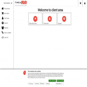 Скриншот главной страницы сайта billing.time4vps.com