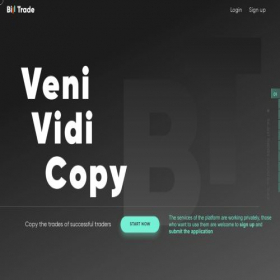 Скриншот главной страницы сайта billtrade.io