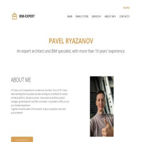 Скриншот главной страницы сайта bim-expert.com