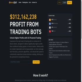 Скриншот главной страницы сайта binagpt.io
