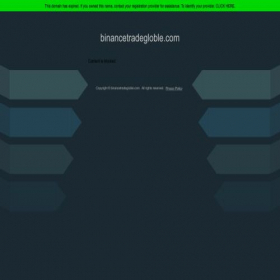 Скриншот главной страницы сайта binancetradegloble.com
