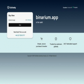 Скриншот главной страницы сайта binarium.app