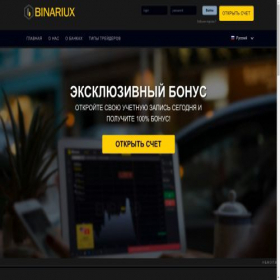Скриншот главной страницы сайта binariux.net