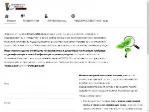 Скриншот главной страницы сайта binarnieaferisti.ru