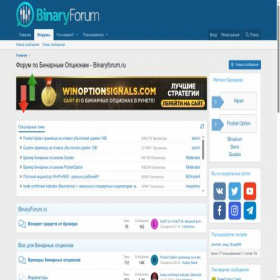 Скриншот главной страницы сайта binaryforum.ru