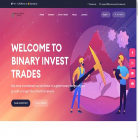 Скриншот главной страницы сайта binaryinvesttrades.com