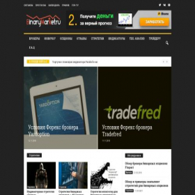 Скриншот главной страницы сайта binarymarket.ru