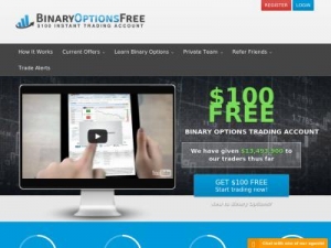 Скриншот главной страницы сайта binaryoptionsfree.com