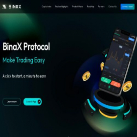 Скриншот главной страницы сайта binax.io