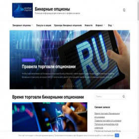 Скриншот главной страницы сайта binbinary.ru
