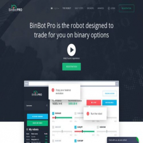 Скриншот главной страницы сайта binbotpro.com