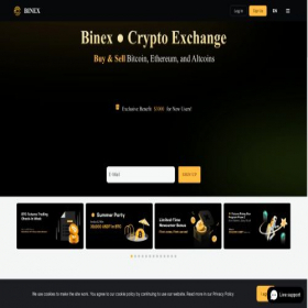 Скриншот главной страницы сайта binex-trade.com