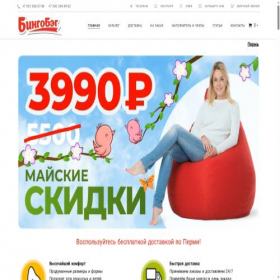 Скриншот главной страницы сайта bingobag.ru