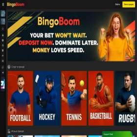 Скриншот главной страницы сайта bingoboom.eu