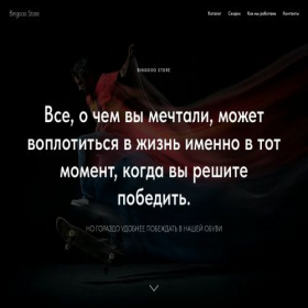 Скриншот главной страницы сайта bingooo-store.online