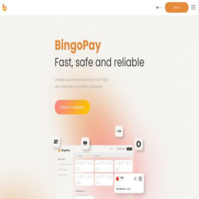Скриншот главной страницы сайта bingopay.io