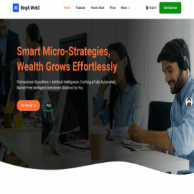 Скриншот главной страницы сайта bingx-web3.net