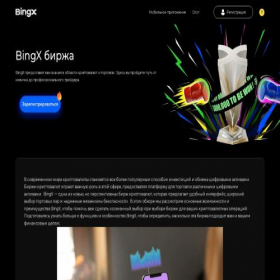 Скриншот главной страницы сайта bingx.guide