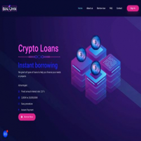 Скриншот главной страницы сайта binjohn.com