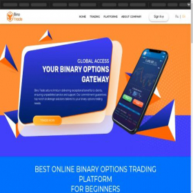 Скриншот главной страницы сайта binoup.com