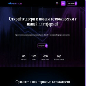 Скриншот главной страницы сайта binpulse.pro