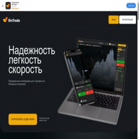 Скриншот главной страницы сайта bintrade.org
