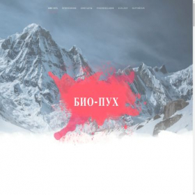 Скриншот главной страницы сайта bio-puh.ru