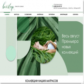 Скриншот главной страницы сайта bio-sleep.ru