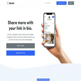 Скриншот главной страницы сайта bio.fm