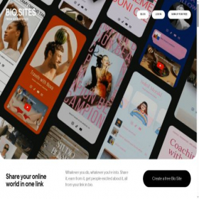 Скриншот главной страницы сайта bio.site