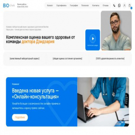 Скриншот главной страницы сайта biochek.ru
