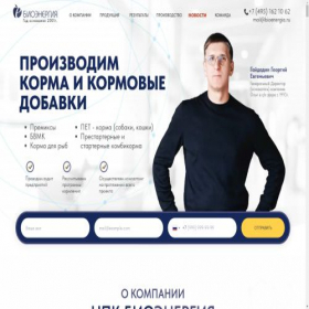 Скриншот главной страницы сайта bioenergia.ru