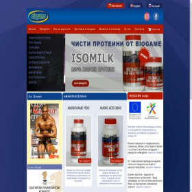 Скриншот главной страницы сайта biogame.biz
