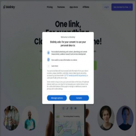 Скриншот главной страницы сайта biolinky.co