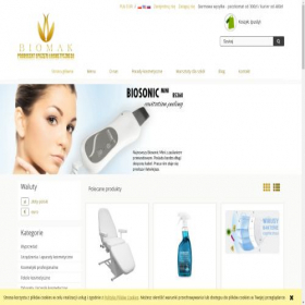 Скриншот главной страницы сайта biomak.eu