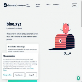 Скриншот главной страницы сайта bioo.xyz