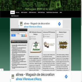 Скриншот главной страницы сайта bios-mods.com