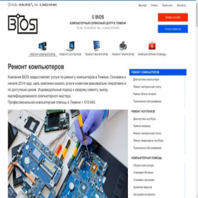 Скриншот главной страницы сайта bios72.ru