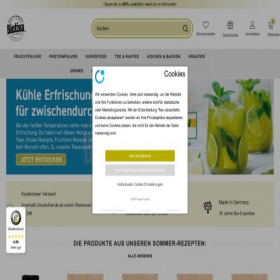 Скриншот главной страницы сайта biotiva.de