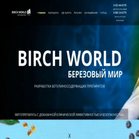 Скриншот главной страницы сайта birchworld.ru