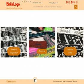 Скриншот главной страницы сайта birkislogo.com.ua