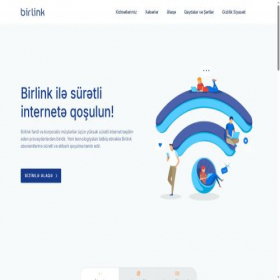 Скриншот главной страницы сайта birlink.az