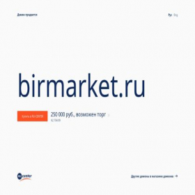 Скриншот главной страницы сайта birmarket.ru