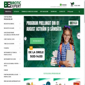 Скриншот главной страницы сайта biroticexpert.md