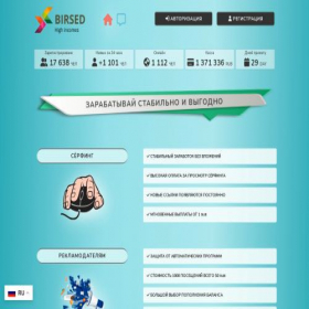 Скриншот главной страницы сайта birsed.pro