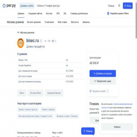 Скриншот главной страницы сайта bisec.ru