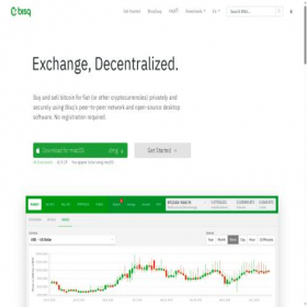 Скриншот главной страницы сайта bisq.io