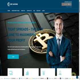 Скриншот главной страницы сайта bit-access.ltd